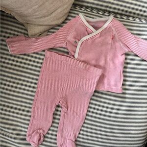 Ralph Lauren Pink Striped Kids One Piece Set